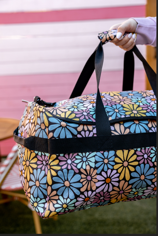Duffle Bag – Black Daisy