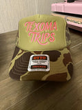 Texoma Trips Trucker Hat Camo/Neon Pink
