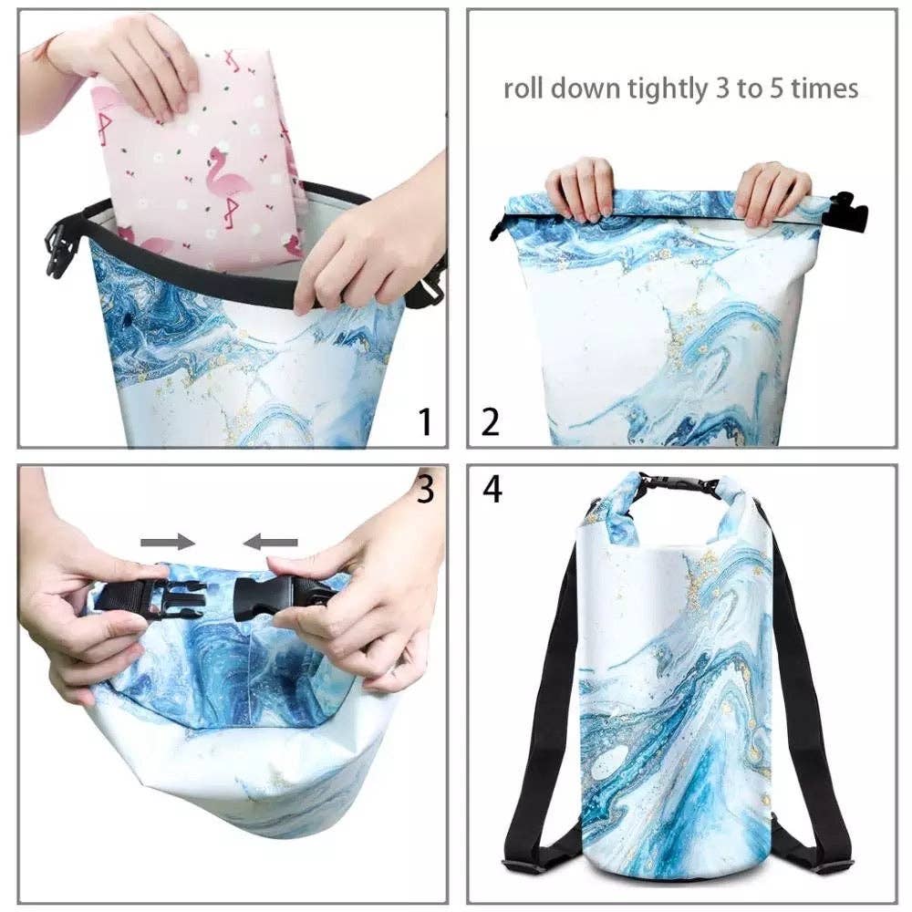 5L Waterproof Dry Bag - Fun Leopard RTS