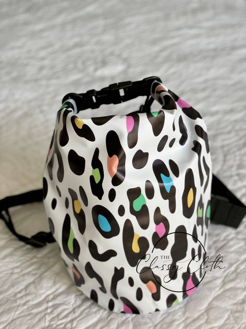 5L Waterproof Dry Bag - Fun Leopard RTS