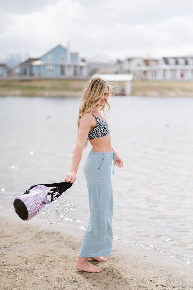 5L Waterproof Dry Bag - Rose Gold Leopard RTS