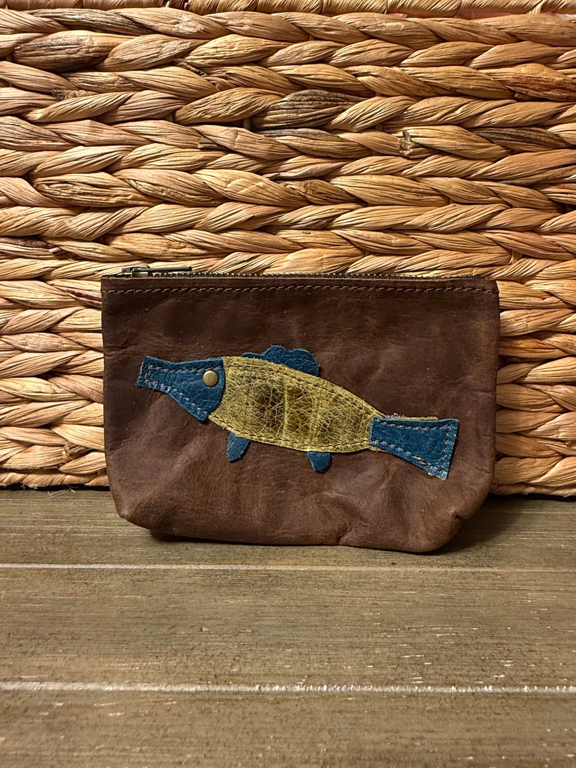 Custom Leather Fish Coin Purse