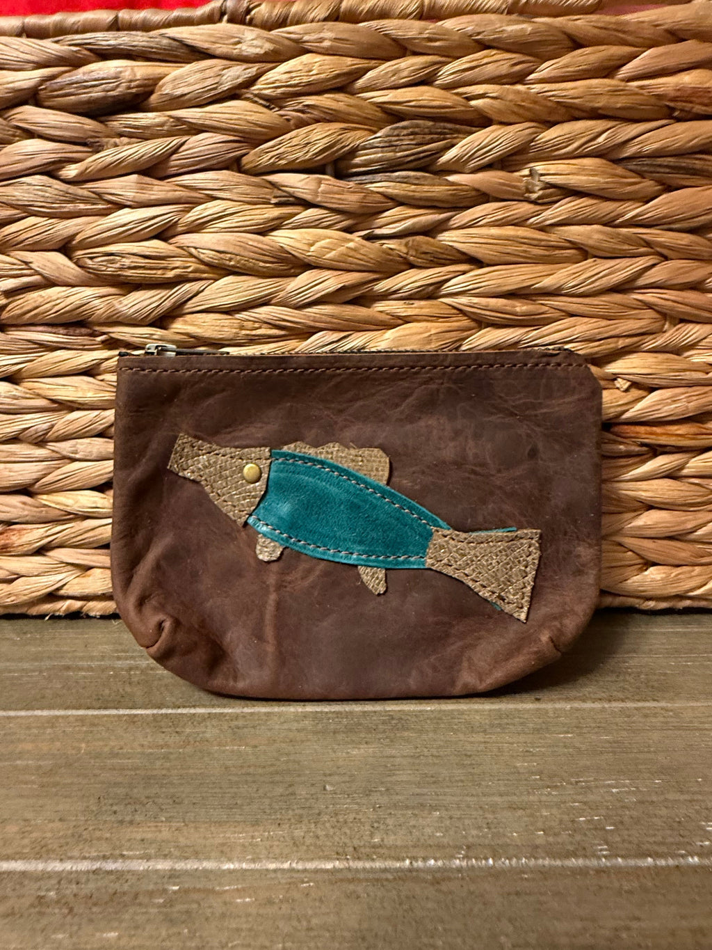 Custom Leather Fish Coin Purse