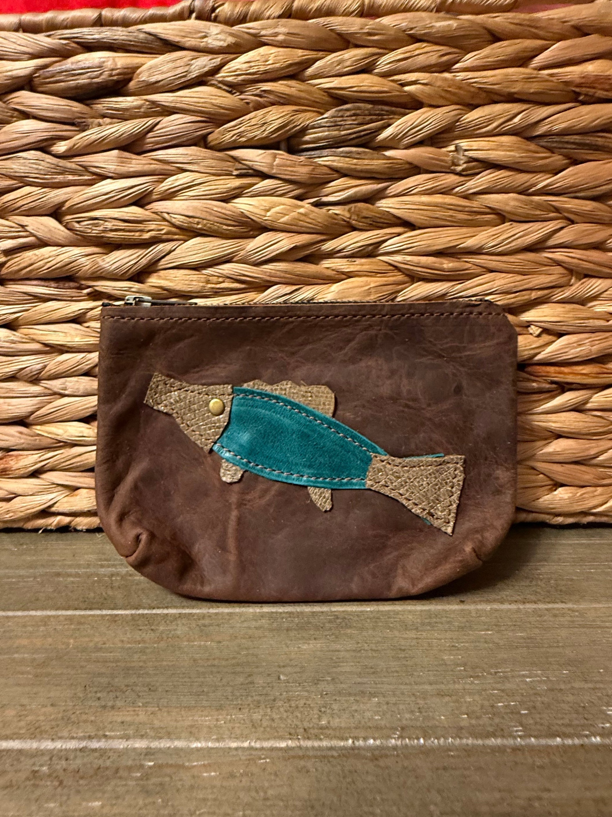 Custom Leather Fish Coin Purse