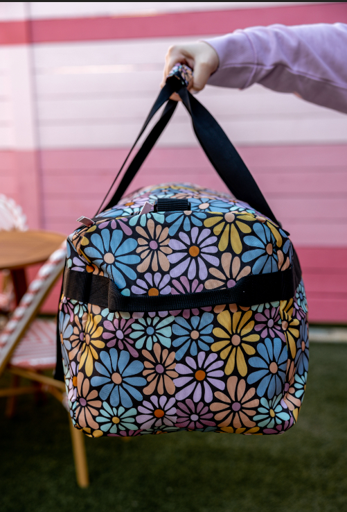 Duffle Bag – Black Daisy