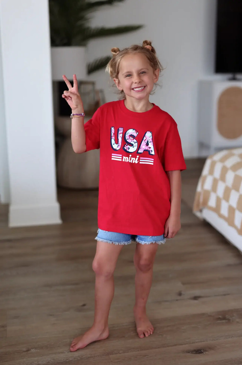 Kids Graphic Tee – USA Mini - Youth – Red