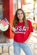 USA Mama Graphic Tee