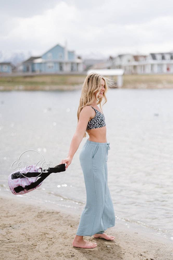 5L Waterproof Dry Bag - Rose Gold Leopard RTS
